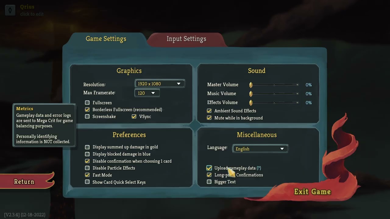 Slay The Spire - How to Enable/Disable Upload Game Data