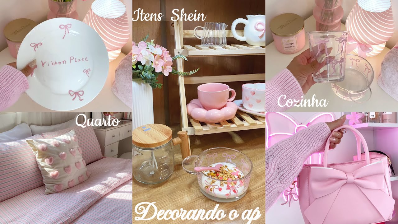 Decorando o Ap | mini decor, cozinha, quarto, organização produtos de beleza & haul aesthetic Shein