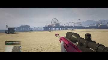 (GTA V ONLINE ) (FREEMODE) 1v1 heavy sniper kill alipzulkipli745
