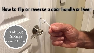 Dad Shows How to Flip a Door Handle (Lever)