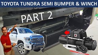 Part 2 Installing a SemiBumper with Hidden Winch on a Toyota Tundra