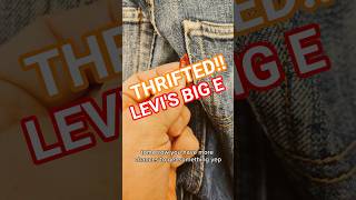 Thrifted some Big E Levi's! #reselling #reseller #thrifting #thrift #levis #vintage