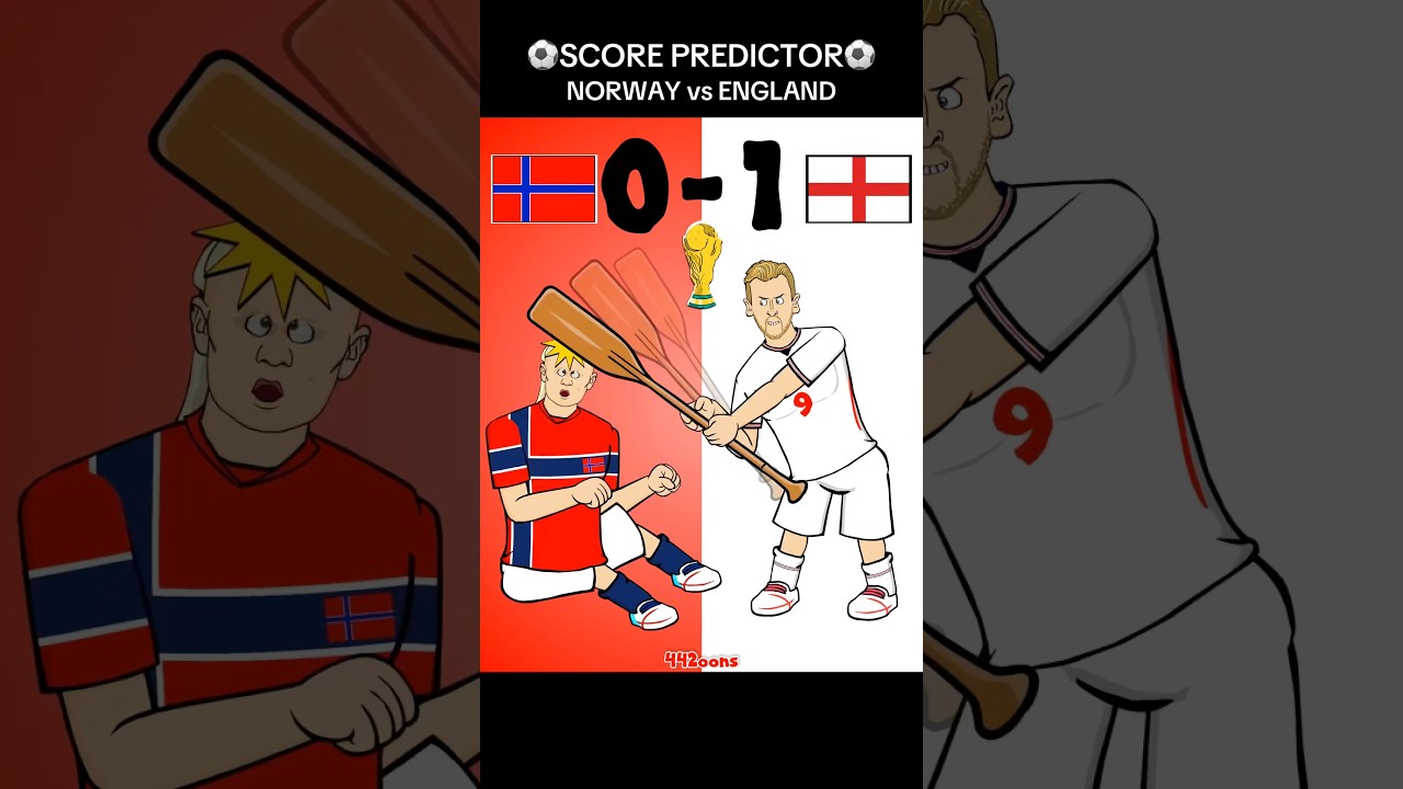 Score predictor! Norway vs England #worldcup #haaland #england #football