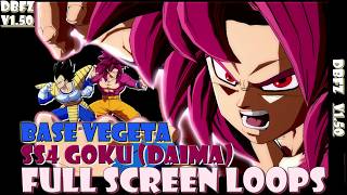 DBFZ 1.50 | NEW Base Vegeta x SS4 Goku (Daima) FULL SCREEN LOOPS | #ikuriosity #dbfz screenshot 2