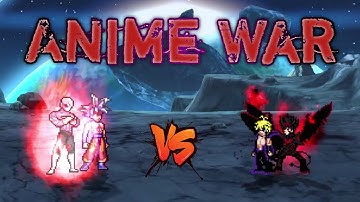 Goku Perfect MUI & Jiren FP VS Meliodas Assault Mode V3 & Asta Union Mode V2 in Jump Force Mugen