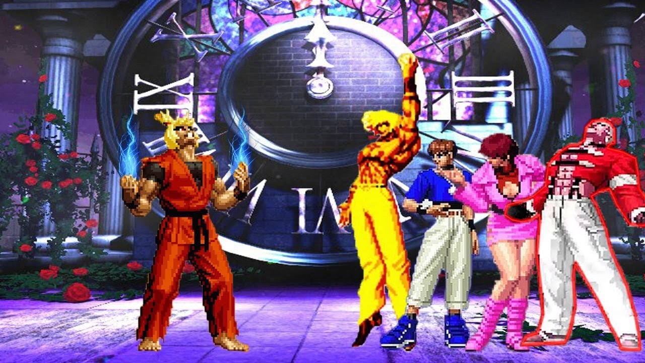 [KOF Mugen] | Dragon Ken Vs New Faces Team - YouTube