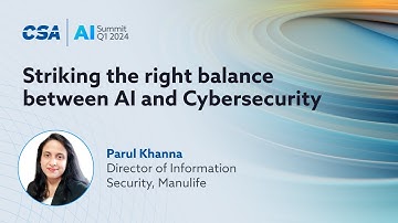 Striking the right balance between AI and Cybersecurity