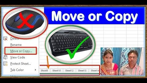 excel shortcut move or copy sheet | MOVE OR COPY SHEET IN EXCEL | EXCEL