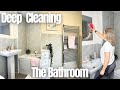 Deep bathroom clean  spring clean uk  motivational clean with me