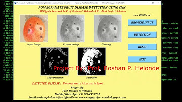 Pomegranate Fruit Disease Detection Using CNN | With Source Code Fruit Disease Classification Python