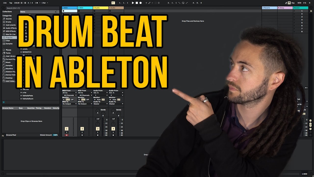 How to make a Drum Beat in Ableton Live 10 (2020 Update ...