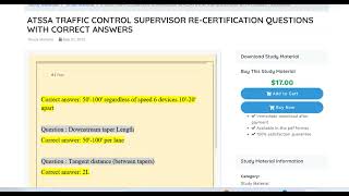 ATSSA TRAFFIC CONTROL SUPERVISOR RE-CERTIFICATION QUESTIONS WITH CORRECT ANSWERS