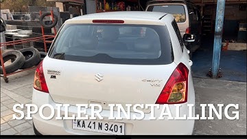 Spoiler installed in #swift #caraccessories #spoiler