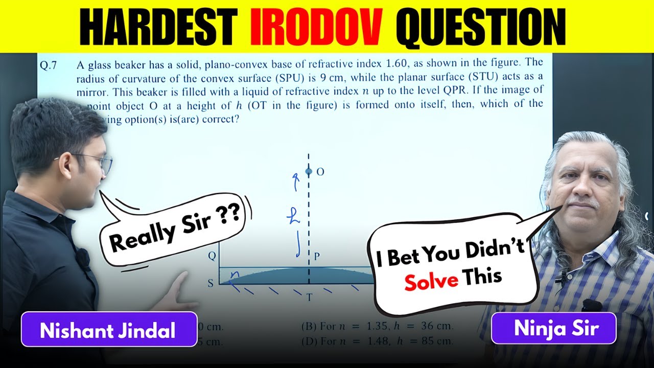 😳82% Students couldn’t solve this in JEE Advanced in 2024😭| ft. Nishant Jindal