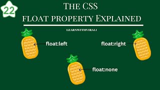 Episode 22 Unlocking the Power of CSS Float Property in 5 minutes #css #CSS #course #tutorial