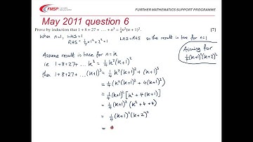 FMSP Revision: MEI FP1: May 2011 qn 6 - Proof by induction