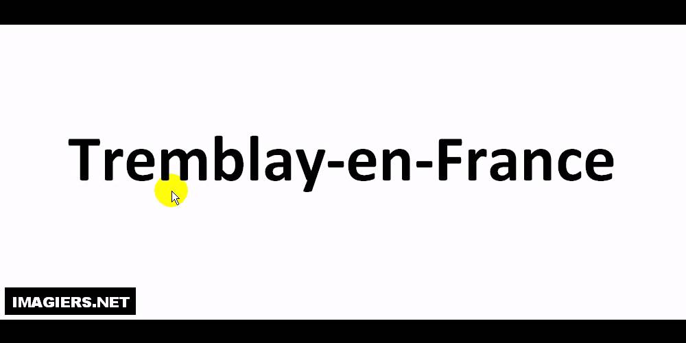 Prononciation = Tremblay en France YouTube