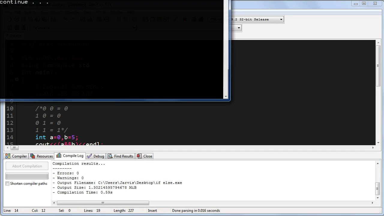7.Nested If else & If else with Logical operators in C++. - YouTube