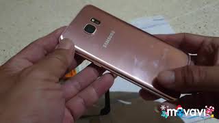 S7 Edge Pink Rose Mulus 99%