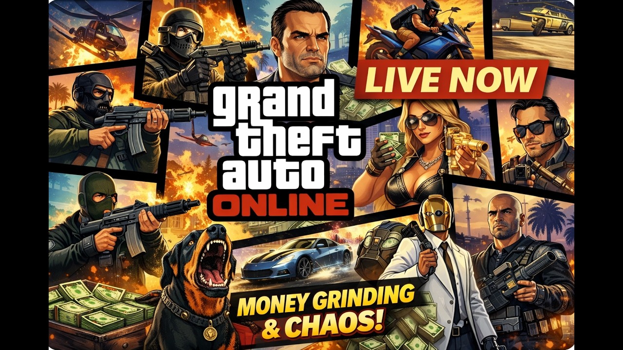 GTA 5 ONLINE LIVE 🔴 Day 13 | Money Grinding, Missions & Chaos in Los ...