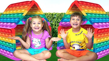 Diana y Roma - Desafío Pop It y otros desafíos divertidos