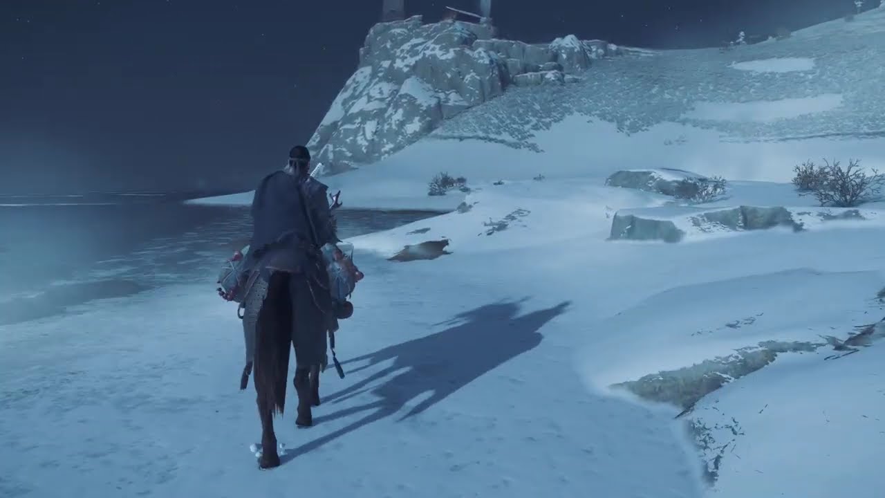 Winter Peace: Riding Through Snowy Kushi Hills | Ghost of Tsushima