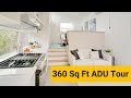 Cozy 360 sq ft granny flat with a loft  tiny home tour w maxable