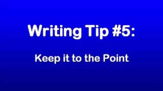 Article Marketing Explosion: Writing Tip #5: Keep it to the Point
