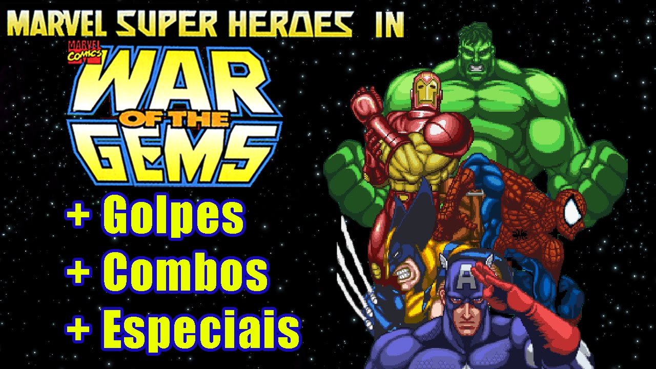 Marvel Super Heroes: War of the Gems - Golpes, Combos, Especiais e