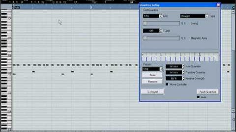 MusikTek.com Tutorial : Nuendo Part 23/24 - MIDI Quantize