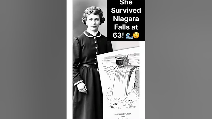First Person to Survive Niagara Falls in a Barrel Was a 63-Year-Old Woman! 🌊 #History #NiagaraFalls