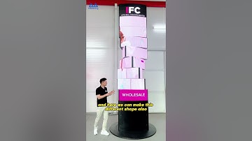 Rotating a new perspective, the LED screen lights the future#leddisplay #ledscreen #displaydesign