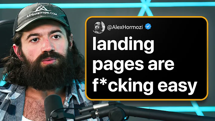 Alex Hormozi's Advice on Landing Pages