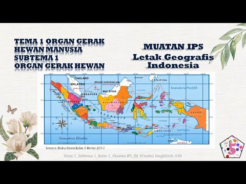 Kelas 5 Tema 1 Subtema 1 Muatan Ips Letak Geografis Indonesia Youtube