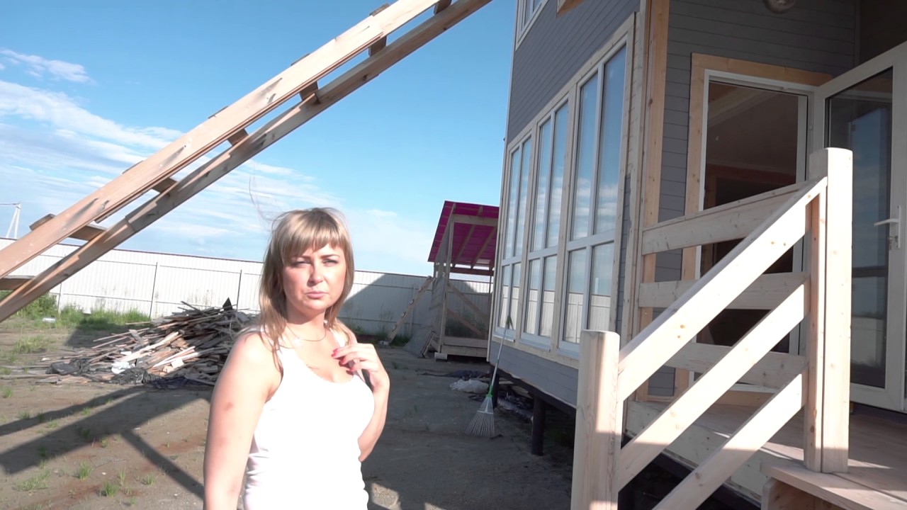 Обработка дома Терем с наружи. ПОКРАСКА СТЕН! - YouTube