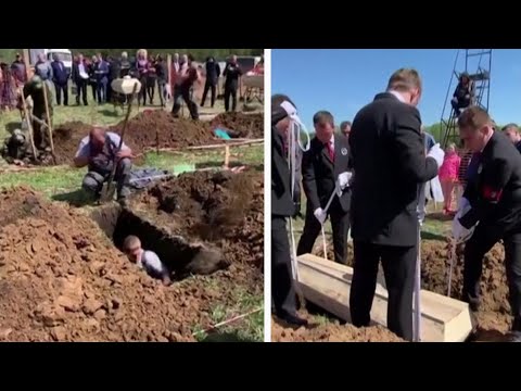 Russian Challenge Asks Who Can Dig a Grave the Fastest?