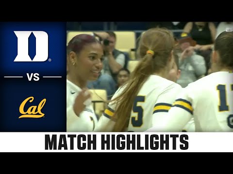 Duke vs. Cal Match Highlights | 2025 ACC Volleyball