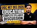 UGC NET Education Paper 2 | UGC NET Education Syllabus 2026 Complete Discussion By Masroor Sir