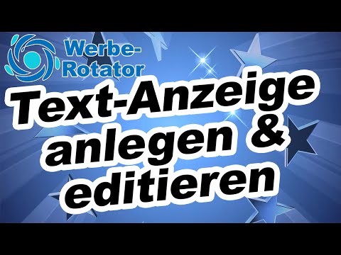 Video: Was ist der Text in einer Anzeige?