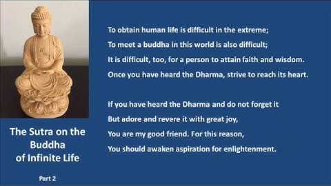 The Sutra on the Buddha of Infinite Life Part 2 (The Larger Sutra on Amitayus)