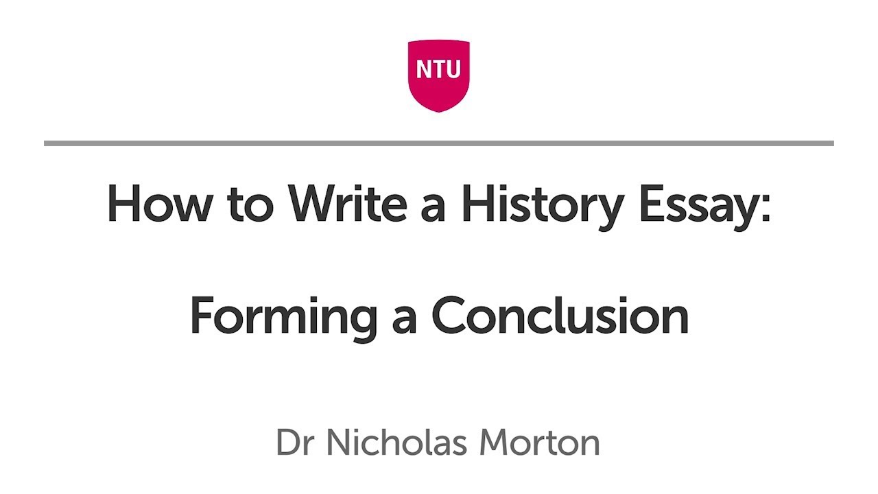 how to write a historical essay conclusion