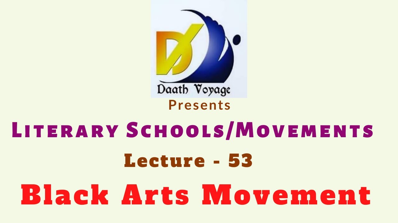 Black Arts Movement - Dr. Minu Susan Koshy