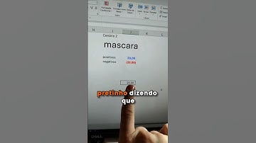 Cores no Excel com Máscara e Formatação Condicional Passo a Passo