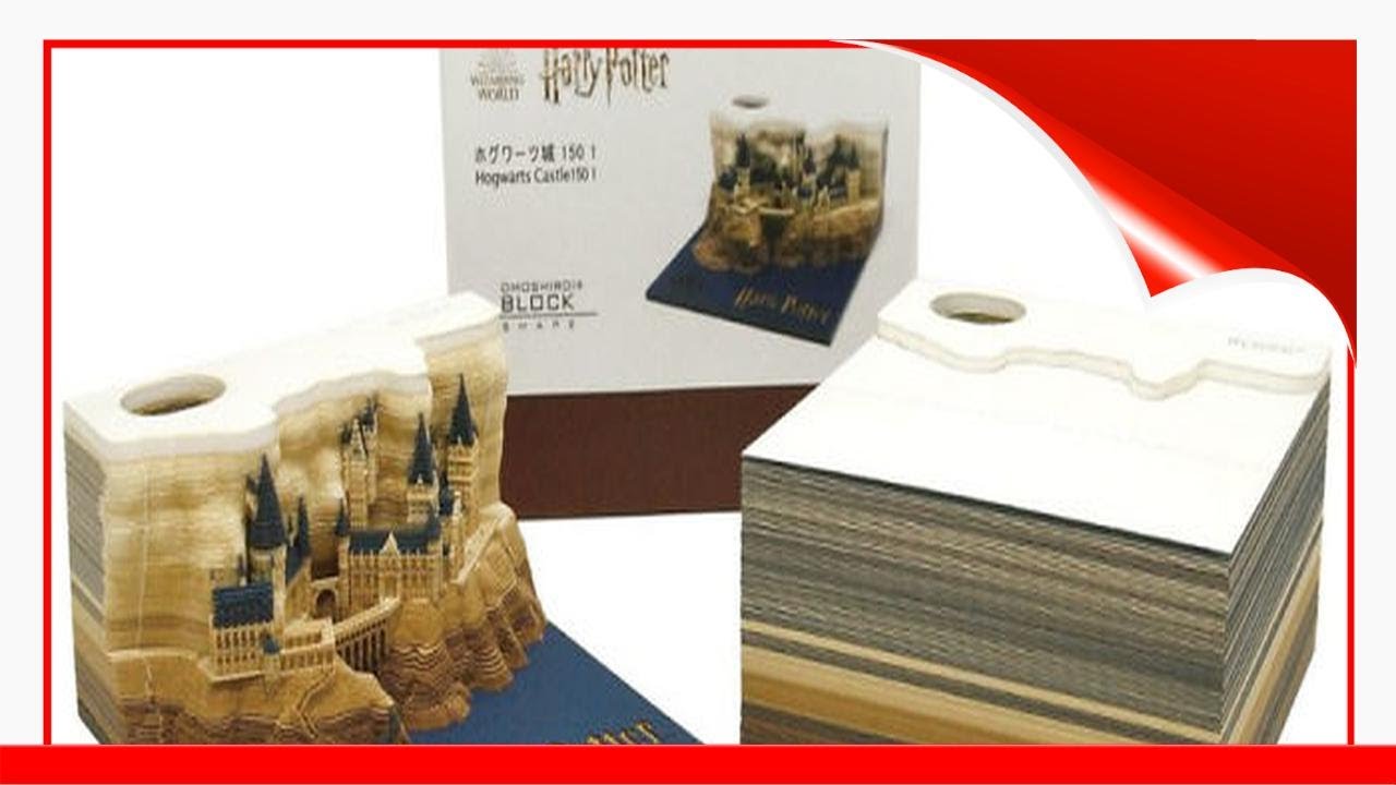 Perfect Gift For Every Harry Potter Fan This Memo Pad Reveals Hogwarts Castle The More You Peel