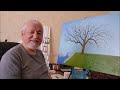 Процесс создания абстрактной картины маслом. The process of creating an abstract oil painting.