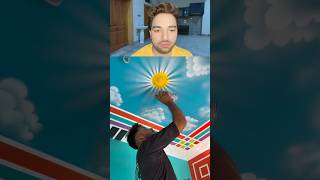 Sky Wall Painting Reaction 😍 | Itna Beautiful Result Expect Nahi Tha!