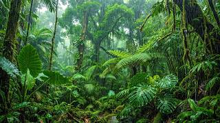 Fresh Rain on Emerald Green Leaves | Relaxing Nature Sounds for Sleep, Calm & Concentration