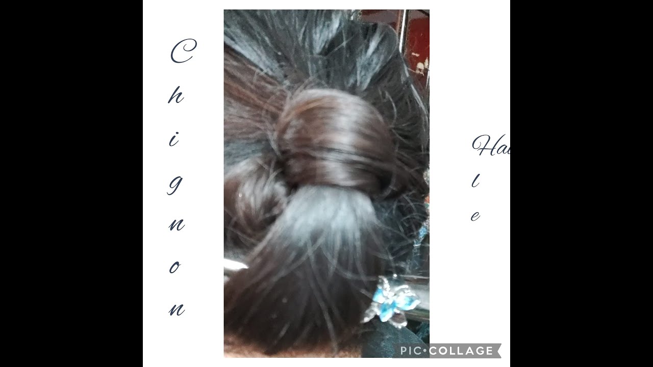 Simple Chignon HairStyle - YouTube