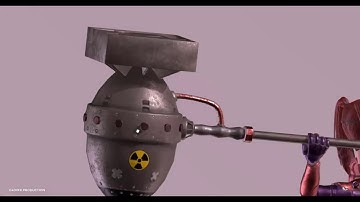Reyce Nuclear Hammer Girl with animationModel 3d for c4d free downloads (file describe)