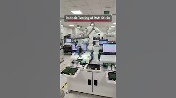 Robotic testing of RAM Sticks with vision system and force control⚡